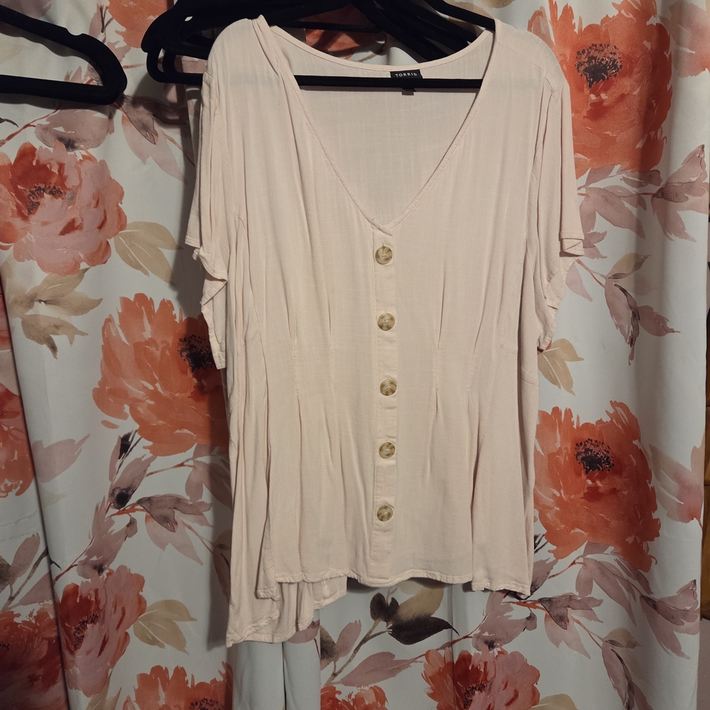 Torrid Light Pink Blouse